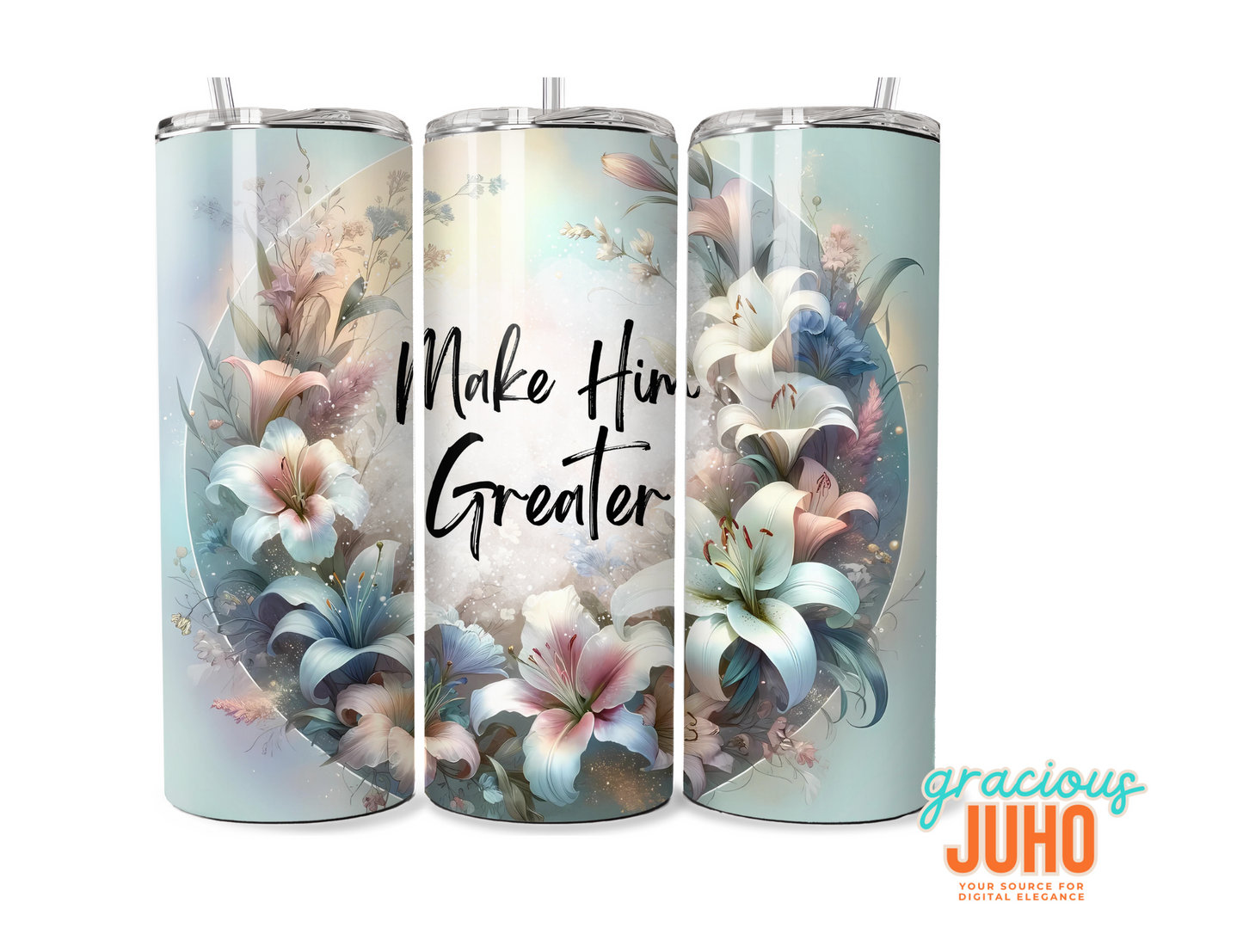 Make HIM  greater tumbler wrap design