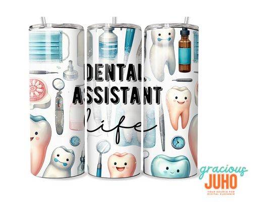 Dental assistant tumbler instant download