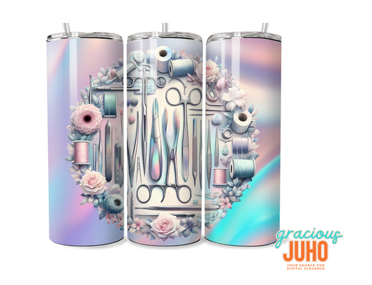 Surgical tech tumbler wrap