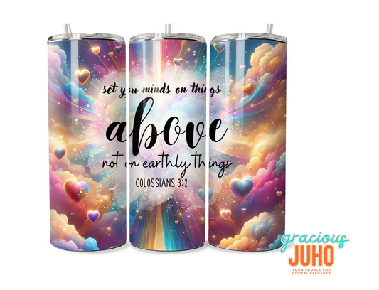 set your things above bible   tumbler design