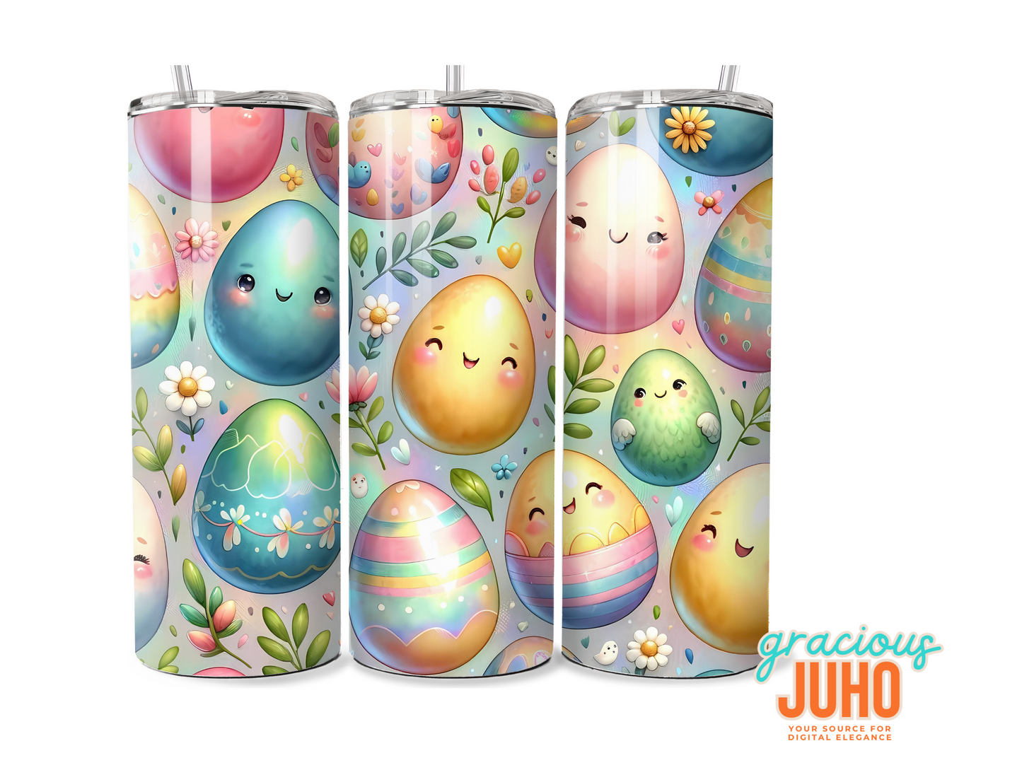 easter egg  cute tumbler wrap design