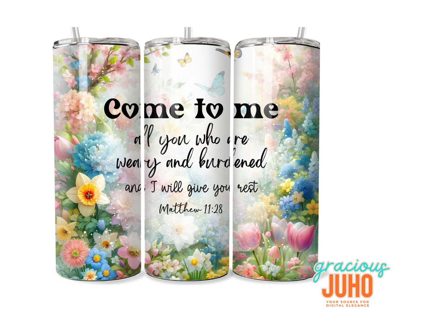 Come to me christian   tumbler wrap design