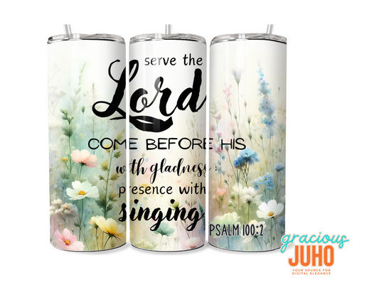 christian trust in  in the lord criptures tumbler wrap design